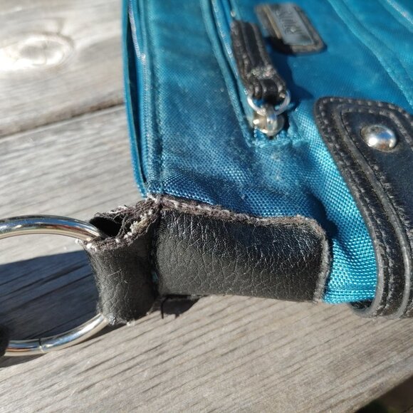 ATTRACTIVE ROOTS Shoulder Bag Padded Work Bag TEAL - Picture 4 of 10